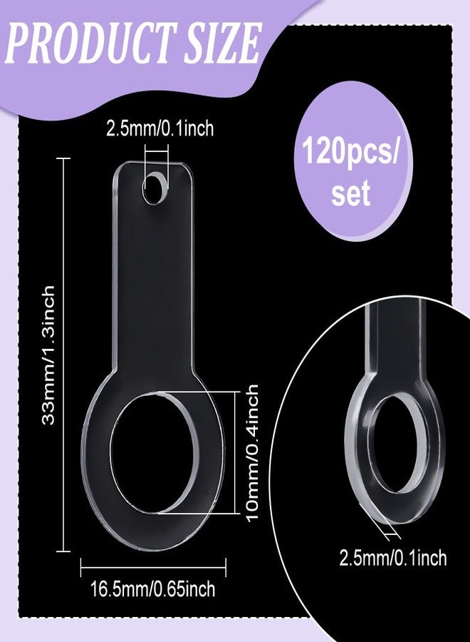 BENECREAT 120Pcs Acrylic Tumbler Straw Charm Blanks, Blank Straw Toppers Charm Accessories Compatible Straw Toppers Charm for Straw Caps Decoration - Image 2