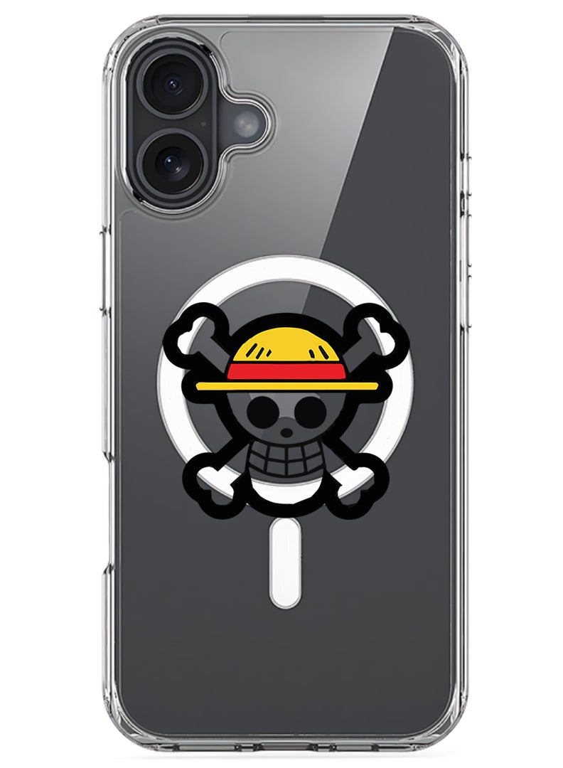 Theodor Magnetic Case for Apple iPhone 17 Compatible with MagSafe Wireless Charging, Shockproof Phone Bumper Cover - Skull - Image 1