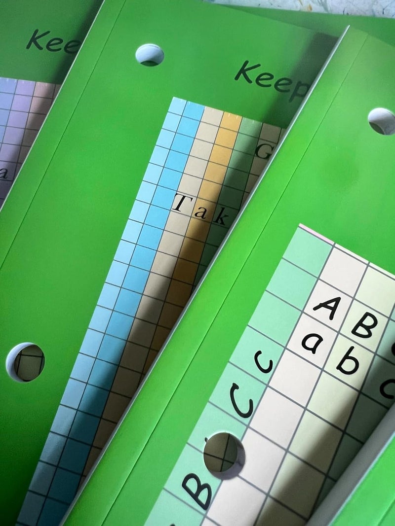 Keep it Straight Grid Paper, 3 hole punch, Colored grid notebook, paper pad, ADHD, school supplies, Large squared notebook, Bullet journal, office supplies, tools for kids, 8.5 x 11 - Image 2
