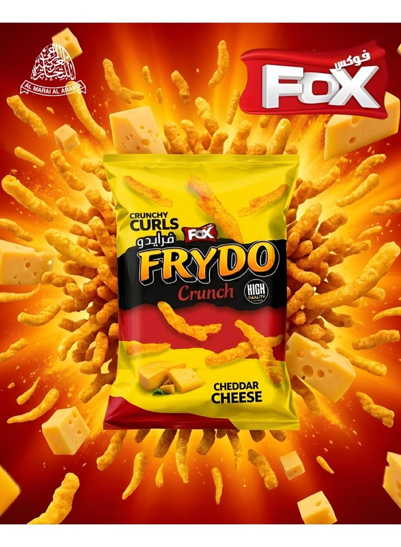 Fox Frydo Crunchy Curls Cheddar Cheese Flavored Corn Snacks 62g - Image 3