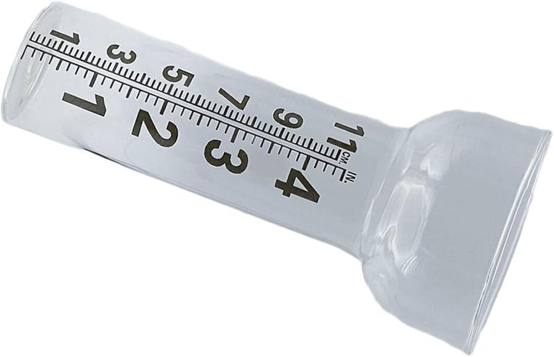 مصباح يدوي رقم 2 - أنبوب قياس المطر الشفاف ذو التدرجات المزدوجة للتتبع الدقيق للطقس - Image 2