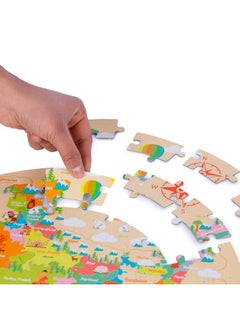 Webby Amazing India Map Jigsaw Floor Puzzle 60 Pcs With 4 Double Sided Flashcards  - Image 3