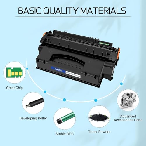 SuperInk USUPERINK Compatible Q5949X Q7553X Toner Cartridge Replacement for HP 49X Q5949X 53X Q7553X for HP LaserJet P2015dn P2015 P2015d 1320 1320n 3390 3392 M2727nf P2014 P2010 Printer (Black, 1-Pack) - Image 4