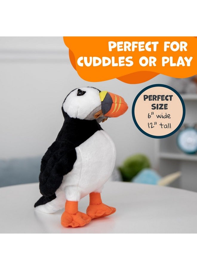 Wishpets 12" Black And White Puffin Plush Toy  - Image 5