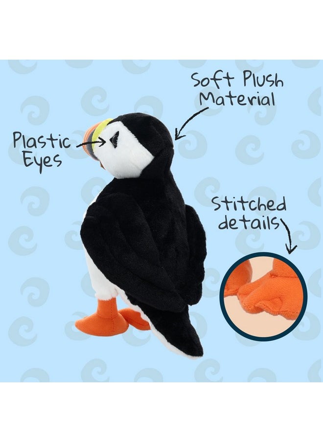 Wishpets 12" Black And White Puffin Plush Toy  - Image 4