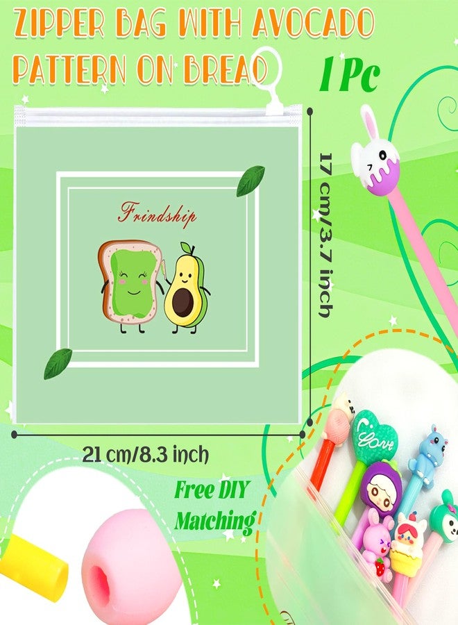 Blvochnnt 60Pcs/30sets Cute Cartoon Gel Black Ink Pens,Random Kawaii Writing Pen Assorted Styles Bulk with 1Pc Zipper Bag for Kids,School Prize,Office Supplies Valentine Gifts - Image 3