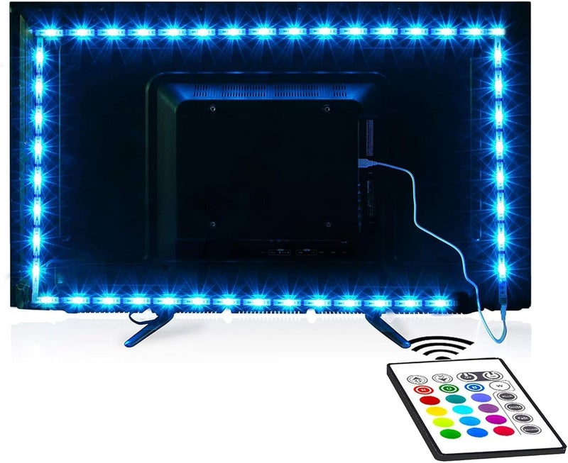 maylit Tv Led Backlight, 16.4ft Led Strip Lights for 75-85in Tv, Tv Lights kit with Remote, RGB Bias Lighting for Room Decor - Image 1