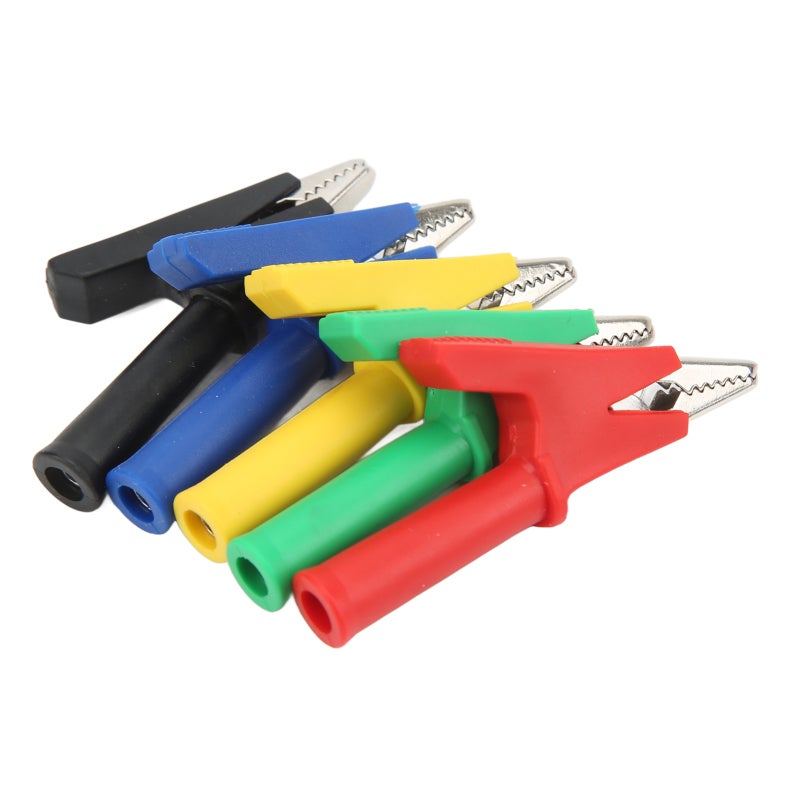 Battery Clips 10A-Rated 10mm Opening: Premium PVC Insulation Brass Nickel-Plated Teeth - Durable Long-Life Electrical Connectors for Automotive Jump-Starting Industrial Equipment Electrical Projects - Image 3