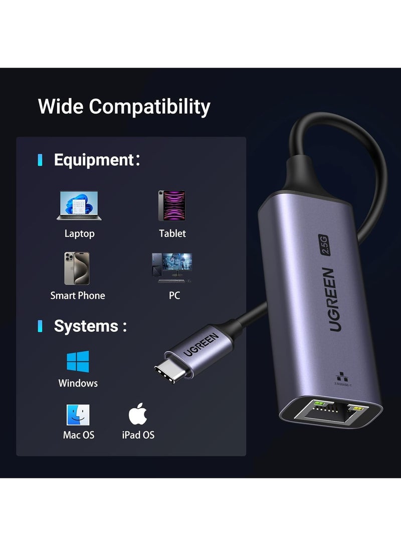 Ugreen UGREEN USB-C to RJ45 2.5G Ethernet Adapter - Image 2