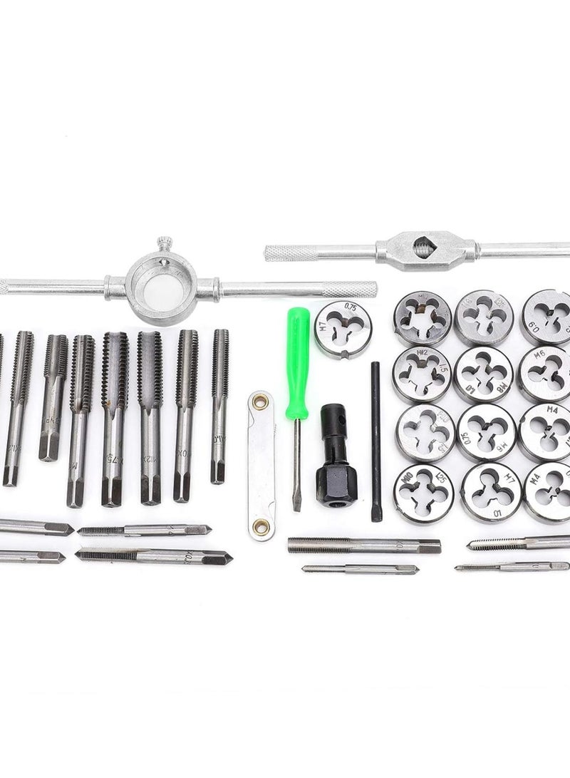 GGOOT 40pcs Metric Tap Die Set Carbon Steel Threading Tool Hand Hardware Supplies for Professionals Amateurs - Image 5