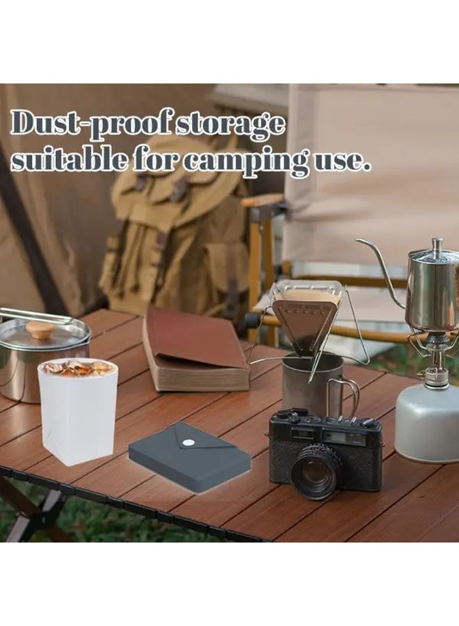 Collapsible Silicone Travel Cup With Storage Case Black For Hot And Cold Drinks - Image 5