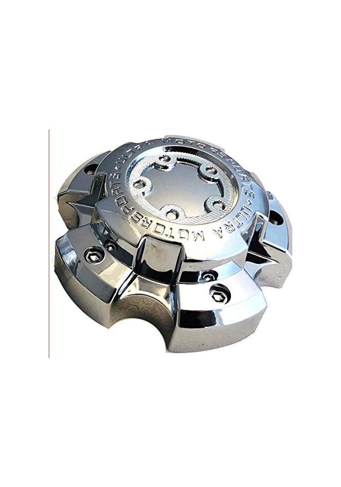 Ultra Wheel Ultra 5 Lug Chrome Wheel Center Cap with Bolts - Part Number 89-9855 - Image 1
