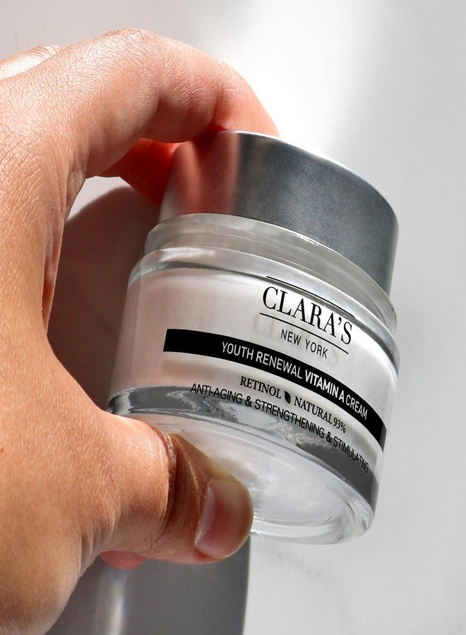 CLARA'S NEW YORK Youth Renewal Retinol (Vitamin A) Facial Cream for Anti-aging, Reducing wrinkles - Rich, Non-sticky, Fast-absorbing Formula, 50ml MADE IN USA - Image 3