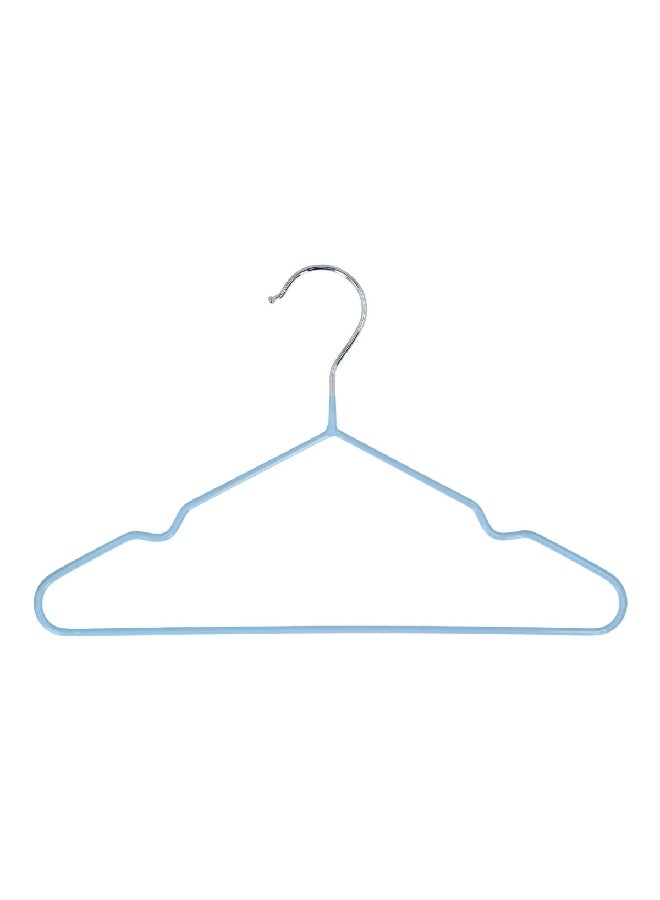 HONEY BEE 5-Piece Cloth Hanger Blue and Silver - Image 1