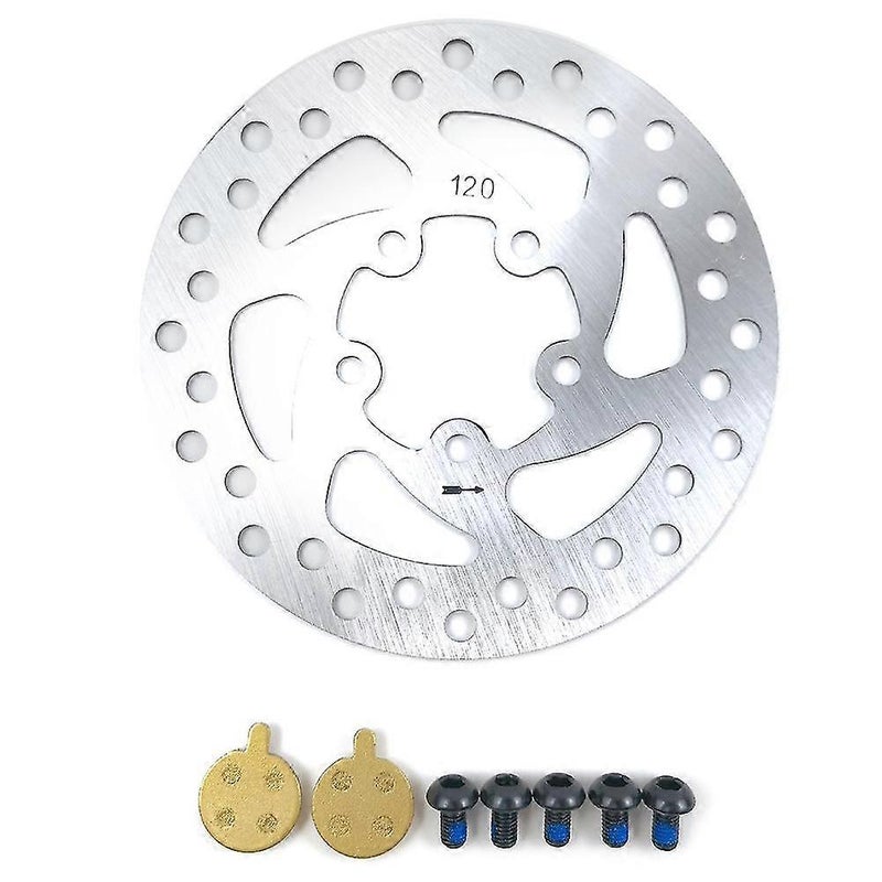 For Xiaomi Electric Scooter Brake Disc 120mm Metal Brake Pad, B - Image 1
