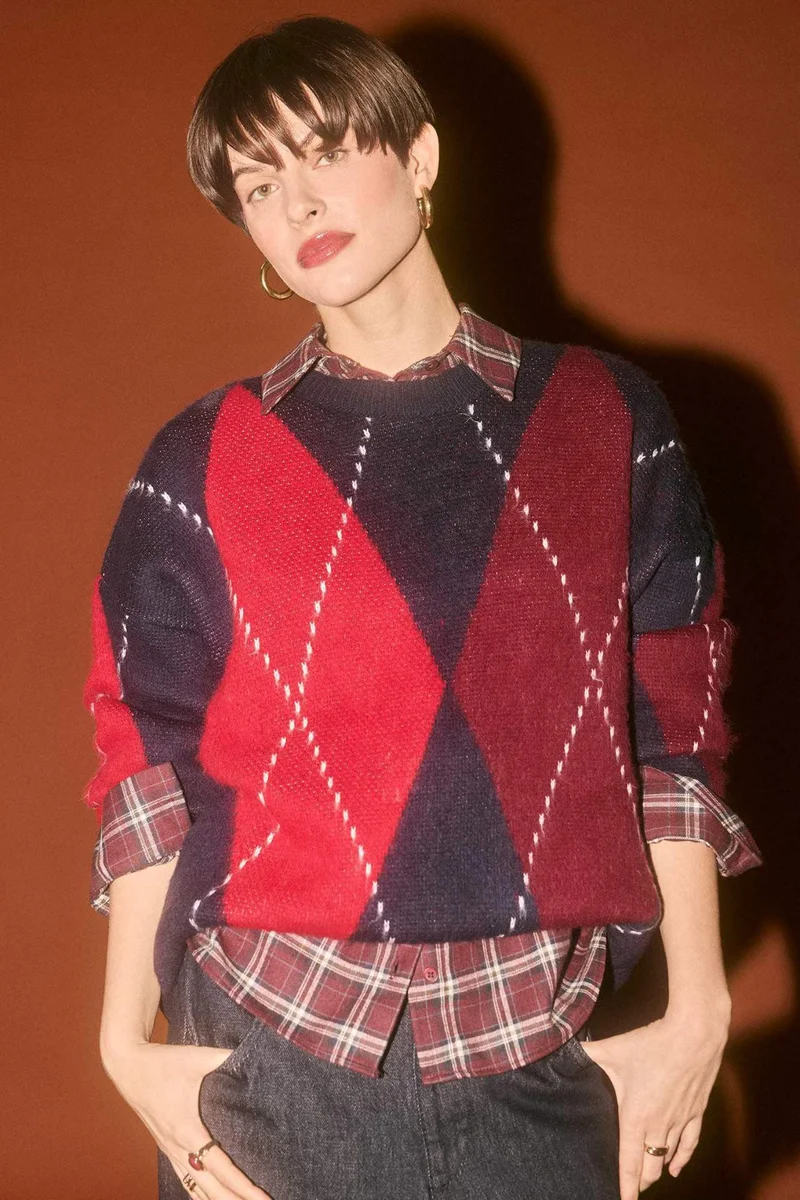 DeFacto Oversize Fit Crew Neck Pullover