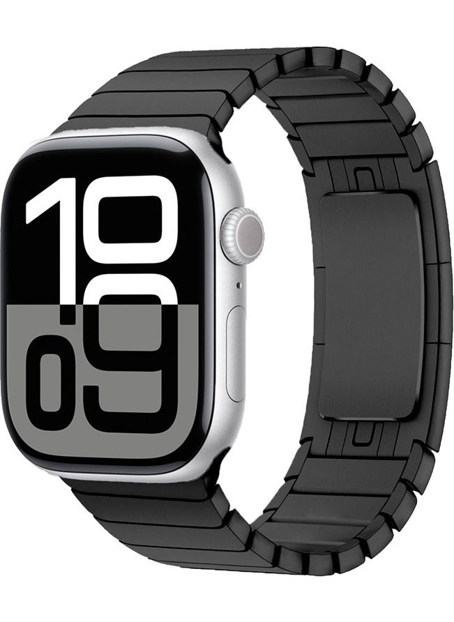 Rona Store Watch 7 45MM Compatible Krd-35 Metal Strap-Black  - Image 1