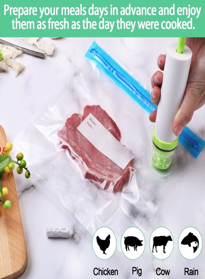 Chumia 60 Pack Sous Vide Bags Vacuum Sealer for Food, 4 Sizes Reusable Food Bags Vacuum Zipper Storage with Air Valve Double Layers Food Storage - Image 3