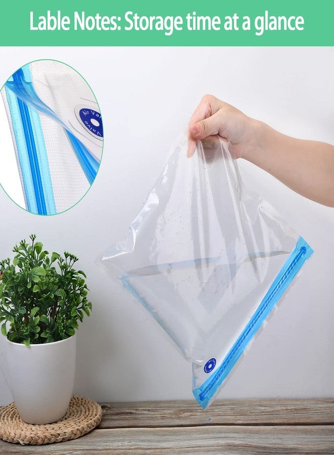 Chumia 60 Pack Sous Vide Bags Vacuum Sealer for Food, 4 Sizes Reusable Food Bags Vacuum Zipper Storage with Air Valve Double Layers Food Storage - Image 5