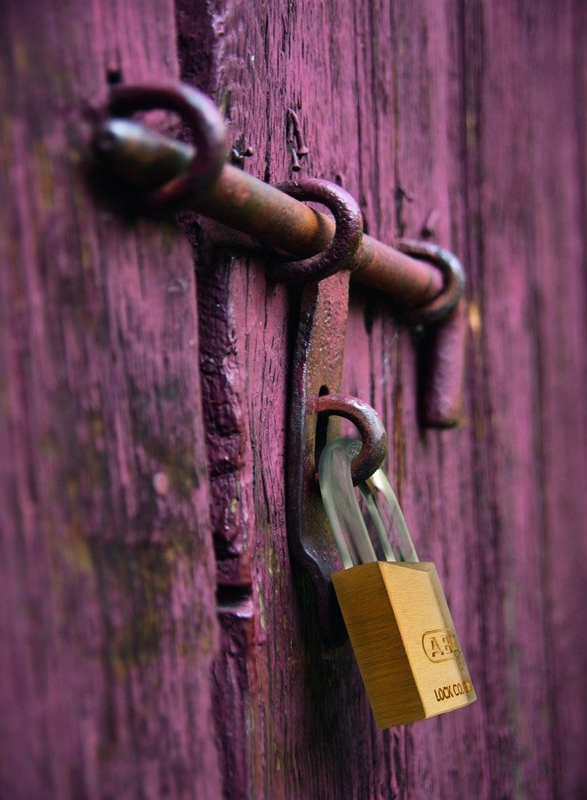ABUS 75/30 Small Solid Brass Padlock with 2 Keys for Outdoor, School, Gym, 1 9/64in (30mm) Wide, Keyed Different - Image 2