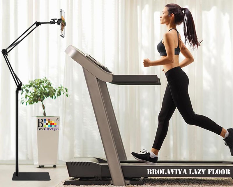 BROLAVIYA Long arm Tripod Floor Mobile Stand for 4'-7' inch, for Mobile Cell Phones, for Overhead Video, Watching Movies, Online Class Learning, Cooking, Podcast, reels - Image 2