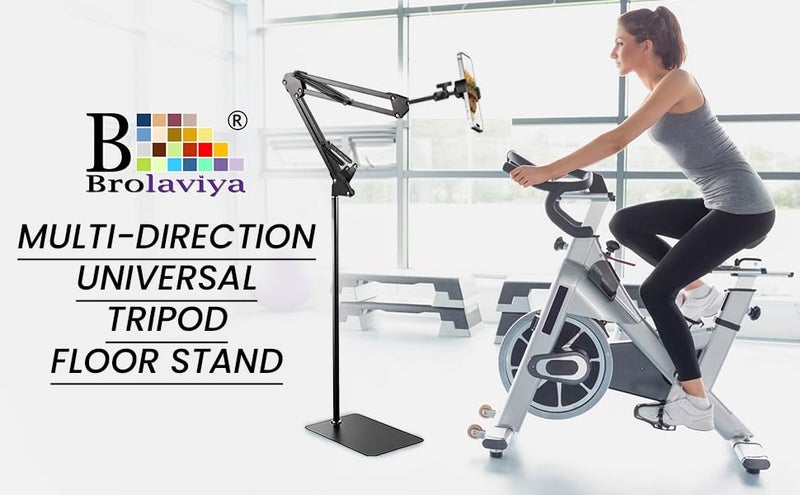 BROLAVIYA Long arm Tripod Floor Mobile Stand for 4'-7' inch, for Mobile Cell Phones, for Overhead Video, Watching Movies, Online Class Learning, Cooking, Podcast, reels - Image 5