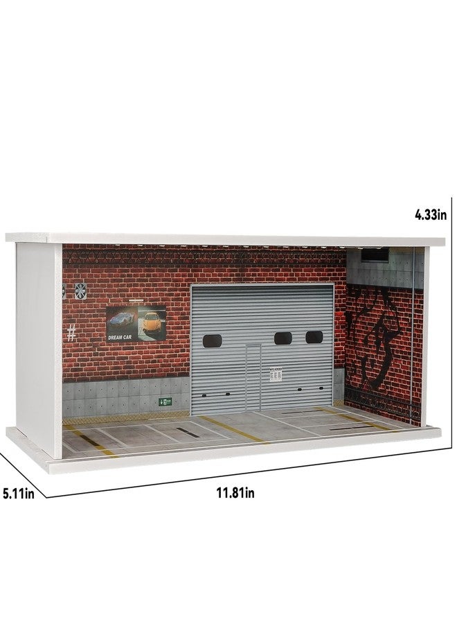 kivcmds 1:64 Car Model Display Case with Lights for Hot Wheels,Matchbox Cars,Diecast Alloy Small Truck Collectibles Storage Box (Garage NO.5) - Image 5