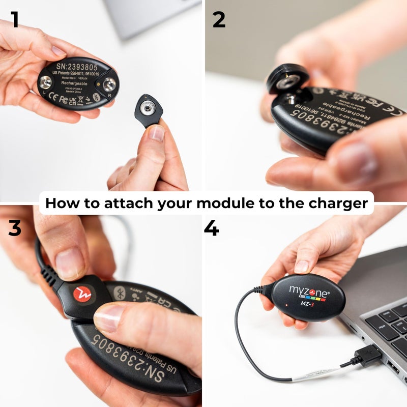 MYZONE MZ-3 Replacement Charging Cable â€“ Reliable Power Replacement for The MZ-3 Fitness Tracker - Image 4