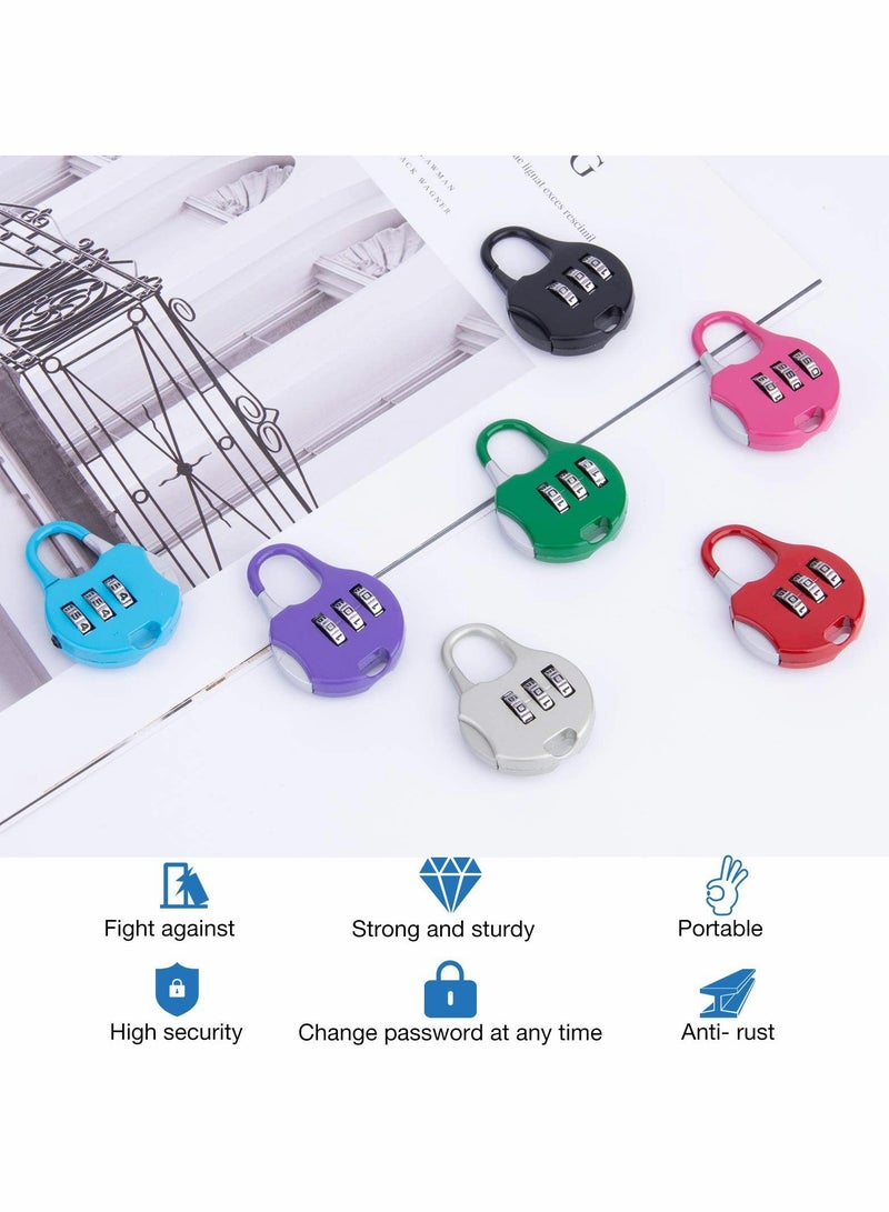 Excefore Luggage Lock Padlock Combination School Gym Locker Adjustable 3 Digit - Image 2