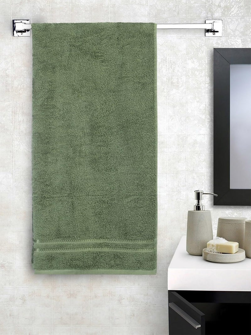 Welspun 100% Cotton Quik Dry Bath Towel | High Absorbency Super Soft, Fast Drying Towels for Bath | 380 GSM Large Size 1 Piece Bath Towel for Men and Women | Sized 70cm X 150cm Grey - Image 1