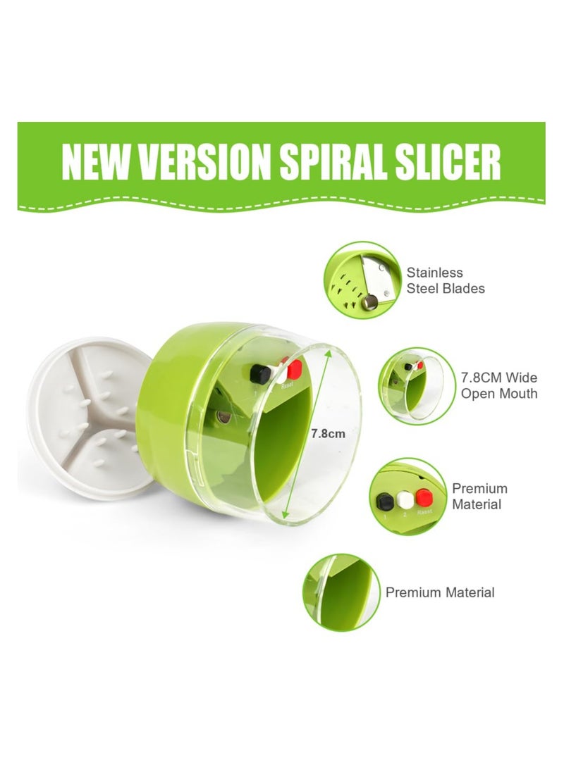 Generic - 4-in-1 Handheld Spiralizer Vegetable Slicer - Adjustable Spiral Cutter for Carrots, Cucumbers, Potatoes, Zucchini, and More - Create Healthy Pasta, Noodles, and Spiral Fries Effortlessly! - Image 1