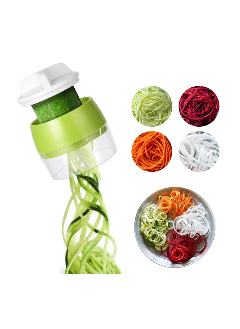 Generic - 4-in-1 Handheld Spiralizer Vegetable Slicer - Adjustable Spiral Cutter for Carrots, Cucumbers, Potatoes, Zucchini, and More - Create Healthy Pasta, Noodles, and Spiral Fries Effortlessly! - Image 1