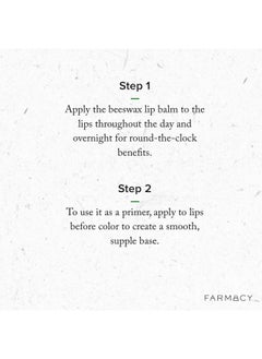 FARMACY Beeswax Lip Balm - Honey Butter Moisturizing Lip Care + Chapped Lip Treatment - Enriched With Cupuaçu + Cocoa Butters, Proprietary Honey Blend And Vitamin E To Nourish, Soften + Heal (3.4G)  - Image 5