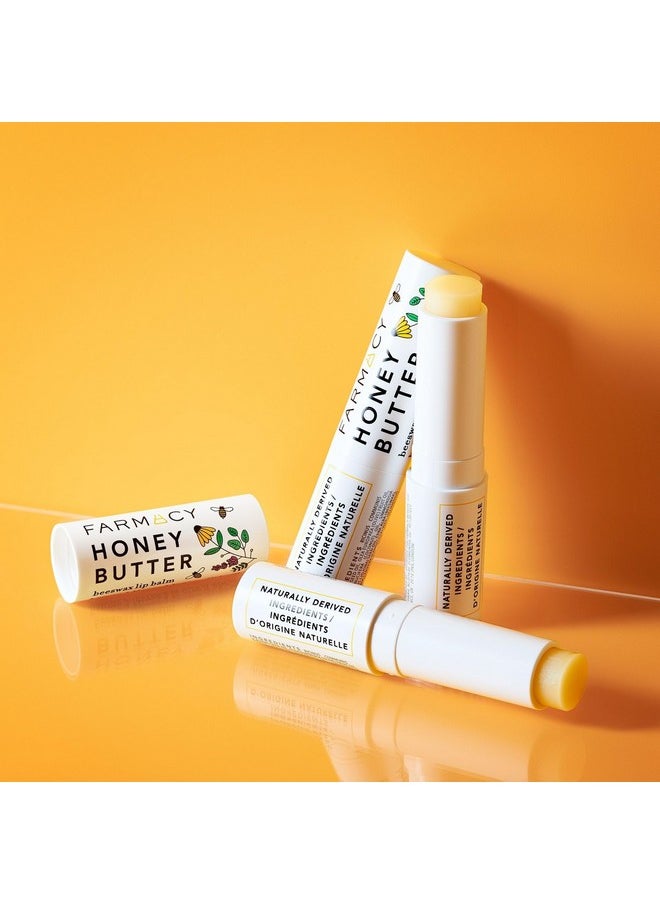 FARMACY - Beeswax Lip Balm - Honey Butter Moisturizing Lip Care + Chapped Lip Treatment - Enriched With Cupuaçu + Cocoa Butters, Proprietary Honey Blend And Vitamin E To Nourish, Soften + Heal (3.4G) - Image 1