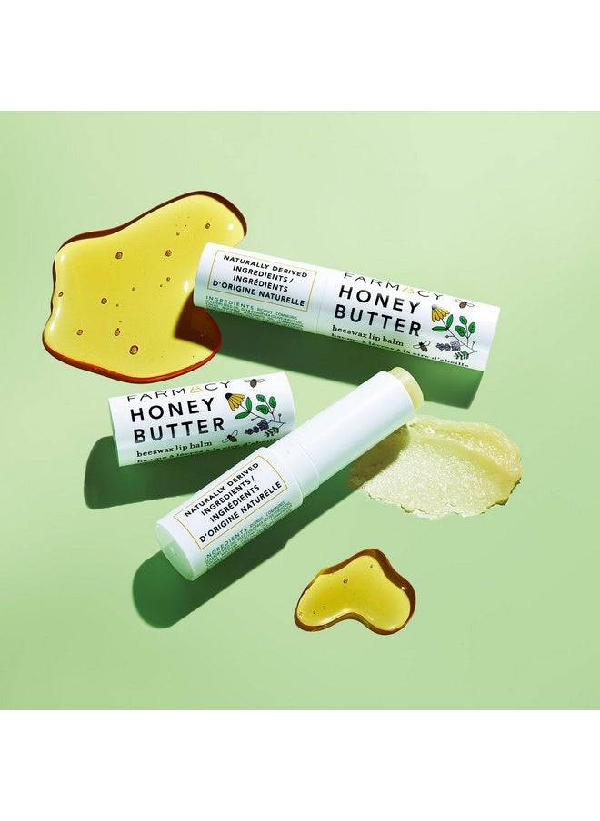 FARMACY - Beeswax Lip Balm - Honey Butter Moisturizing Lip Care + Chapped Lip Treatment - Enriched With Cupuaçu + Cocoa Butters, Proprietary Honey Blend And Vitamin E To Nourish, Soften + Heal (3.4G) - Image 1