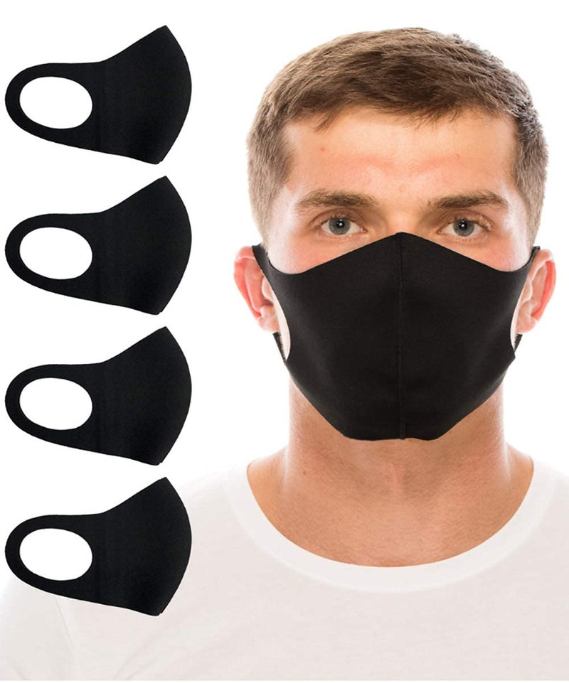 PITRESHWAR � Black Face Mask Covers with Elastic Ear Loop Cover - Image 3