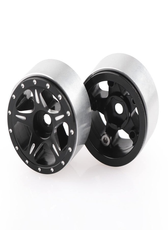 AIMROCK 1.0 Beadlock Wheels w/Brass 7mm Hex Wheel Hubs for Axial SCX24 FCX24 TRX4M 1/24 1/18 RC Crawler Upgrade Parts (Type 2) - Image 4