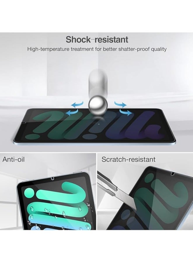 【1 Pack】 Privacy Screen Protector for iPad Mini 7 8.3 inch (A17 Pro, 2024, 7th Generation),360° Anti-Spy Tempered Glass Screen Protector Scratch Resistant,Anti-Fingerprint - Image 4