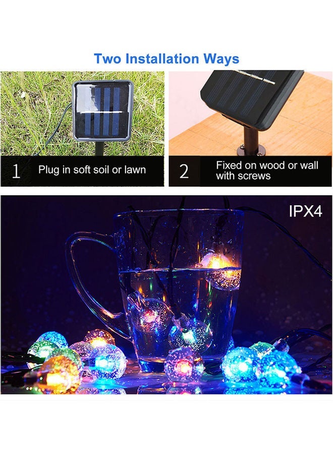 NIBEMINENT Solar 1.8CM Bubble Bulb Lamp String Warm white 14*7*9cm - Image 5