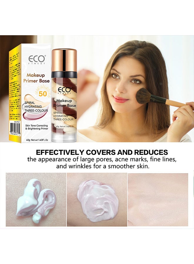 إيكو برايمر مكياج، برايمر ثلاثة في واحد، كونسيلر، مسام غير مرئية، بودرة غير عالقة، مرطب
سطع لون البشرة - Image 3