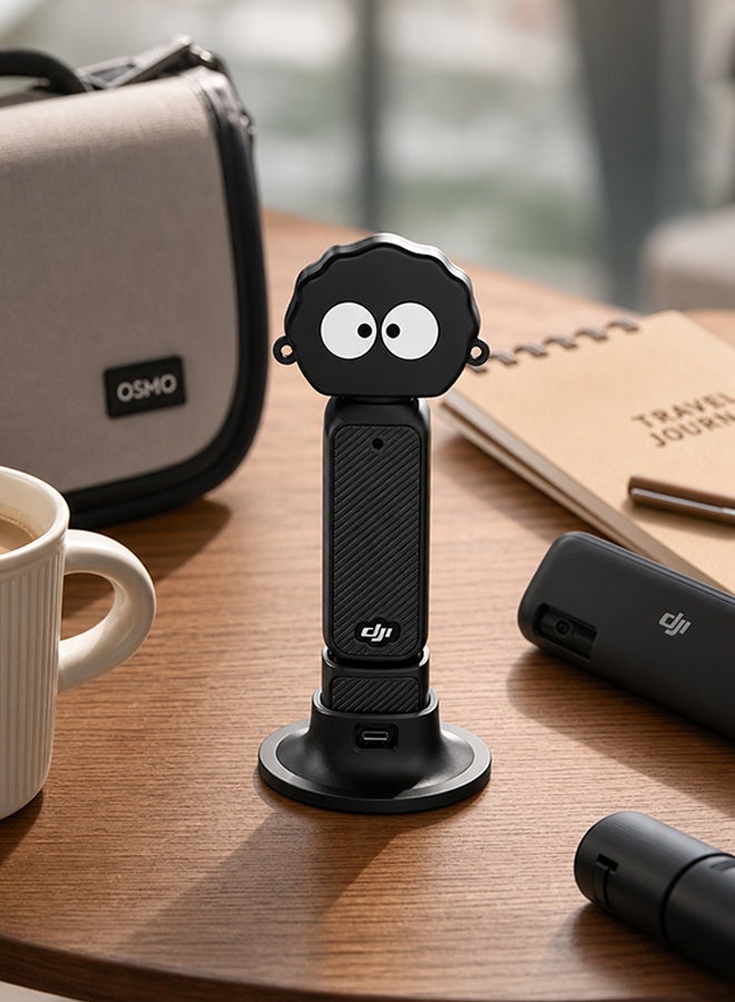 SUNDAREE غطاء حماية سيليكوني لـ Pocket 4، 8 قطع، غطاء حماية لـ DJI OSMO Pocket 4، حافظة واقية، واقي عدسة، قاعدة، غشاءان للعدسة، لـ DJI OSMO Pocket 4 Creator Combo (أسود، 8) - Image 5