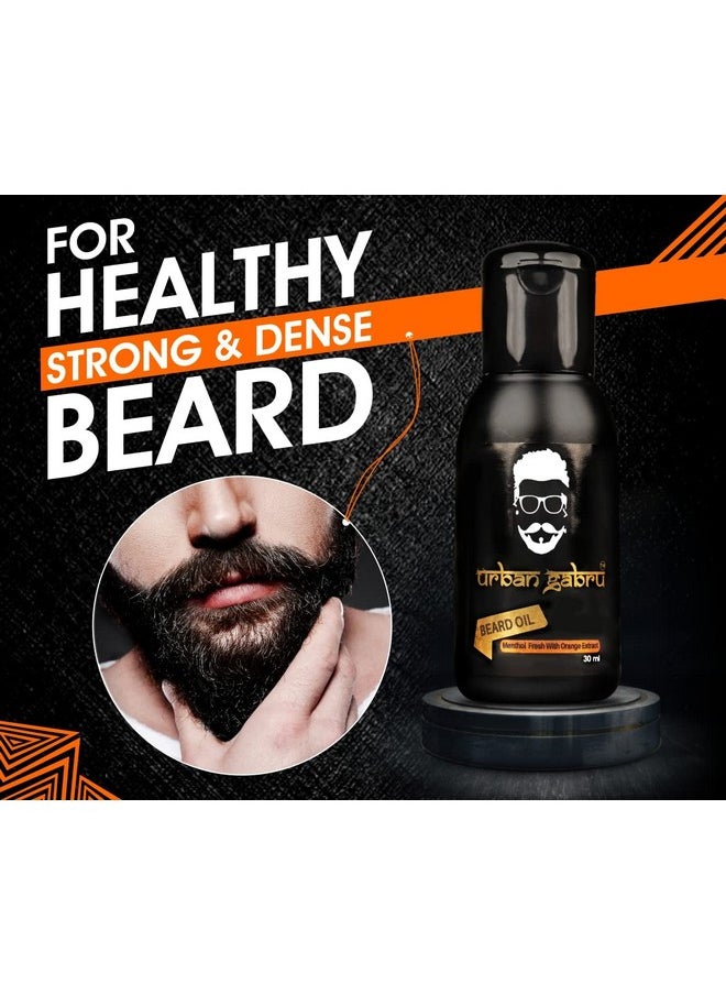 UrbanGabru Beard Oil For Beard Growth | 100% Natural (30 Ml) | Paraben & Sulphate Free | For Thicker, Longer Beard | Nourishes & Conditions Beard  - Image 2