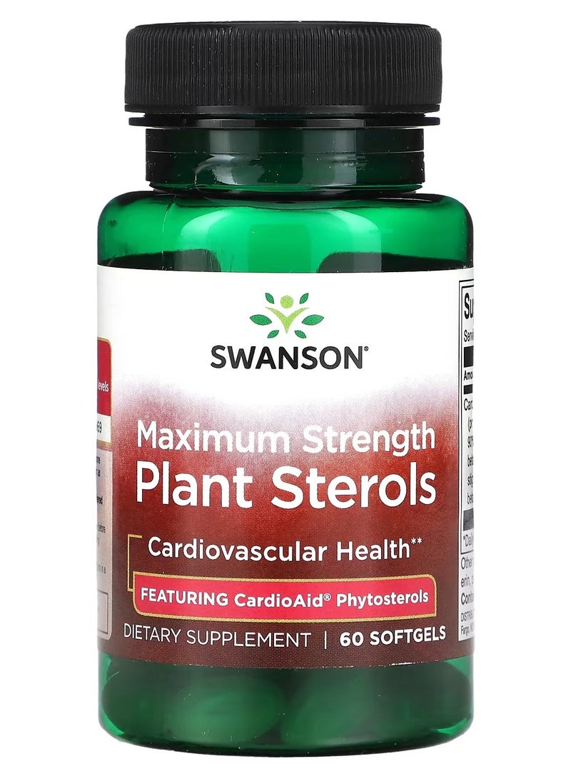 Swanson, Plant Sterols, Maximum Strength, 60 Softgels