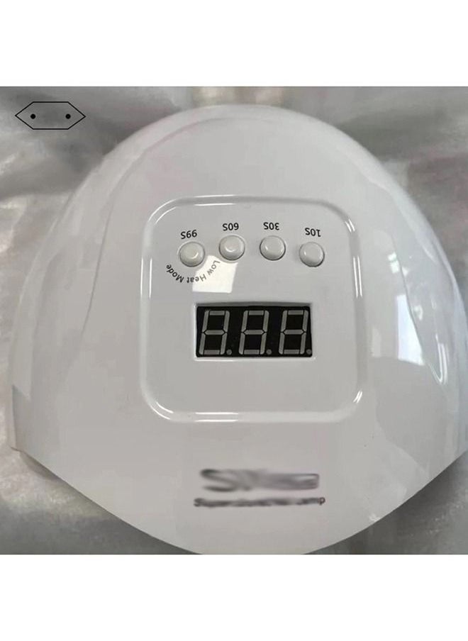 Arabest - Professional 80W UV LED Gel Nail Polish Dryer Curing Light with 4 Timer Settings Automatic Sensor for Fingernails Toenails White - Image 1