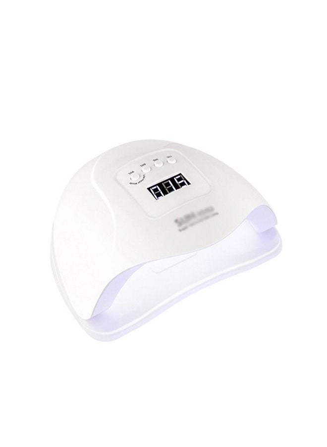 Arabest - Professional 80W UV LED Gel Nail Polish Dryer Curing Light with 4 Timer Settings Automatic Sensor for Fingernails Toenails White - Image 1