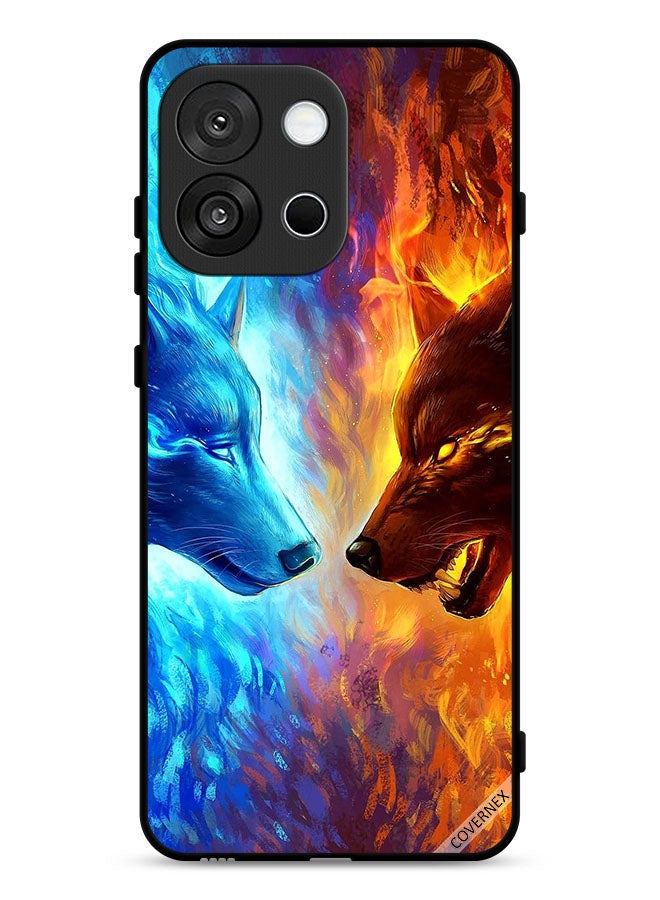 Covernex OnePlus 13s Protective Case Cover Water & Fire Wolf - Image 1