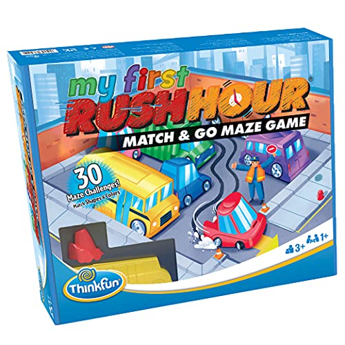 ThinkFun My First Rush Hour Engaging Brain Game for Kids Stimulating STEM Toy Enhances Logic Matching Colors and Shapes Skills Best Gift for Toddlers - Image 1