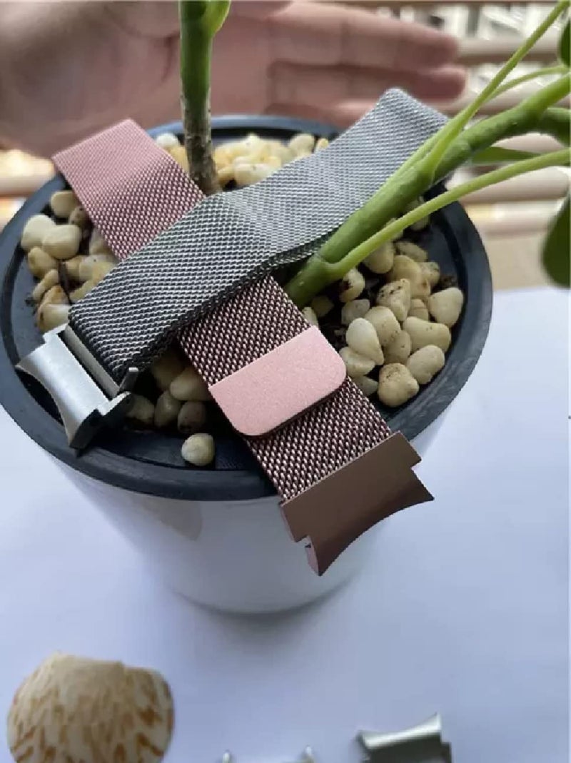 ACHOR ACH57 20MM No Gap Watch Straps Compatible for Samsung Galaxy Watch 5 Bands 44mm 40mm/ Pro 45mm/ Watch 4 Classic 46mm 42mm (MAGNETIC MILANESE [ ROSE PINK ], 20MM [ NO GAP ROUND END ]) - Image 5