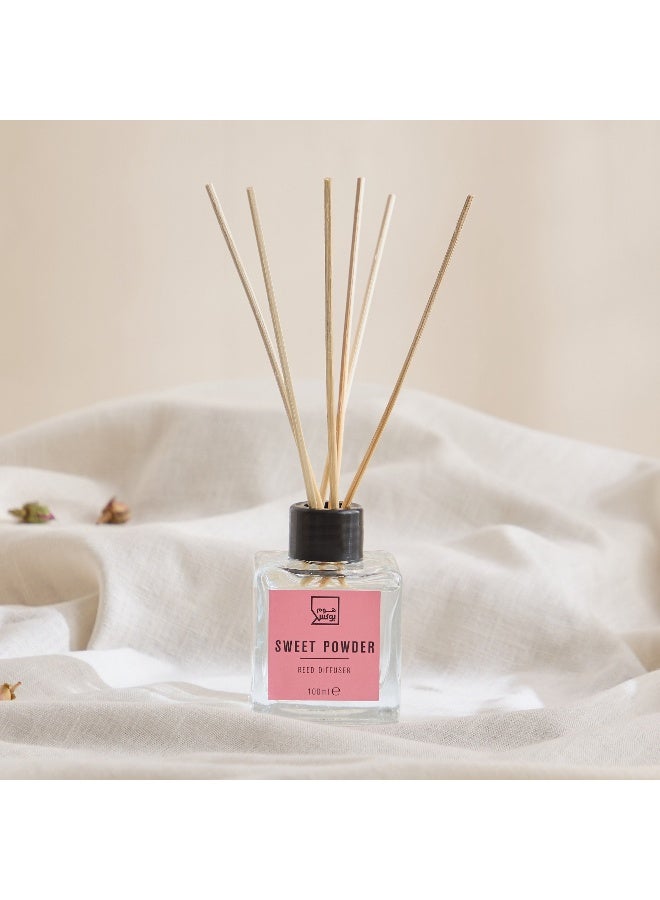 Home Box Nina Sweet Powder Square Bottle Diffuser - 100 ml  - Image 2