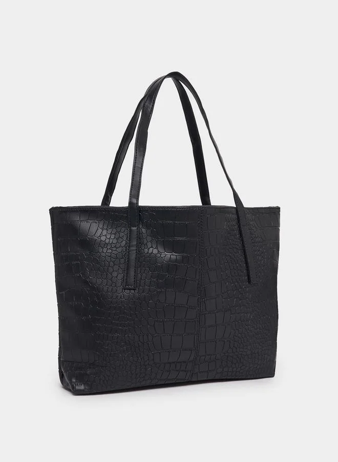 Styli Textured Shoulder Bag